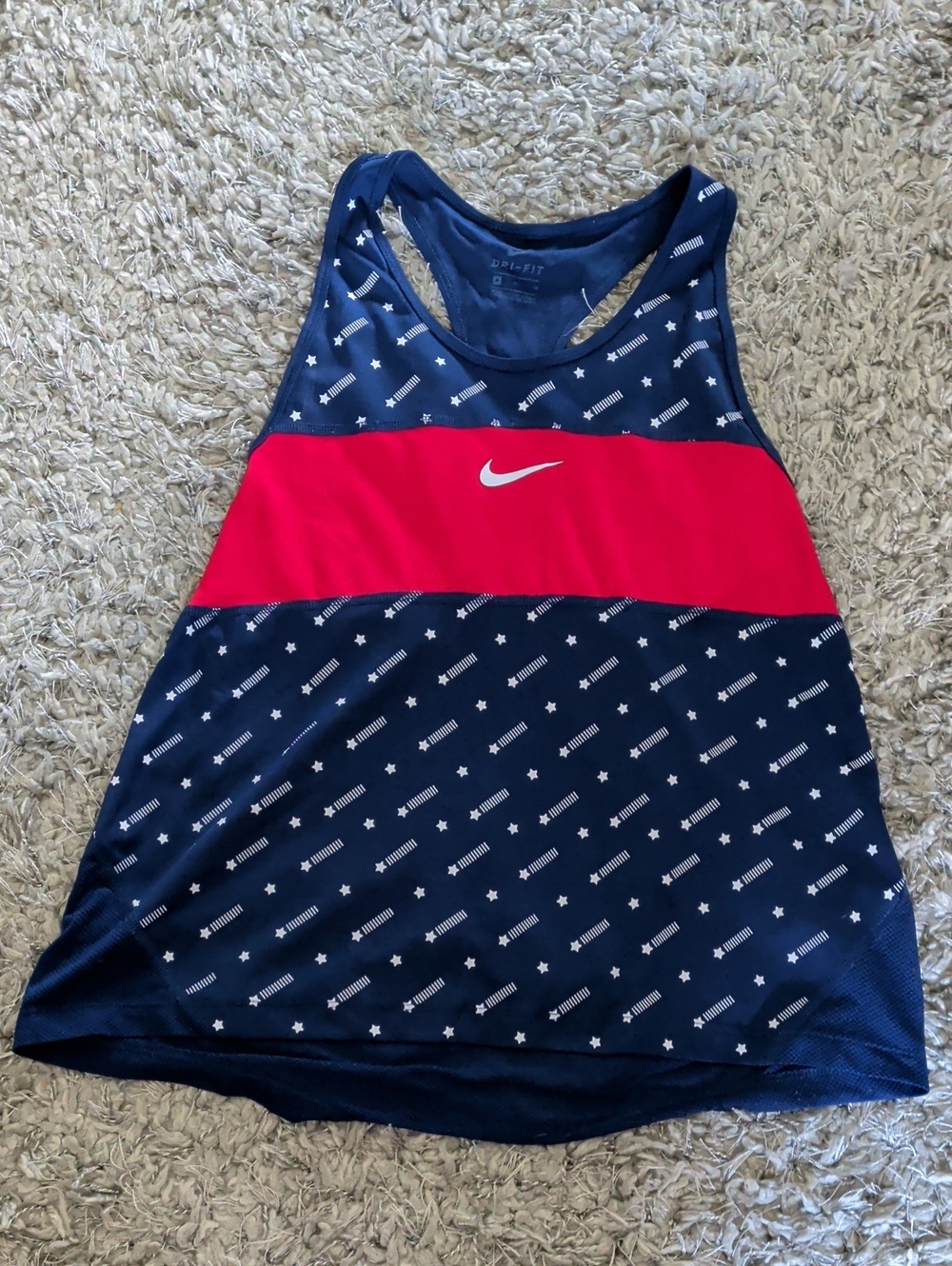 Nike Dri-FIT Navy Blue Athletic Racerback Tank